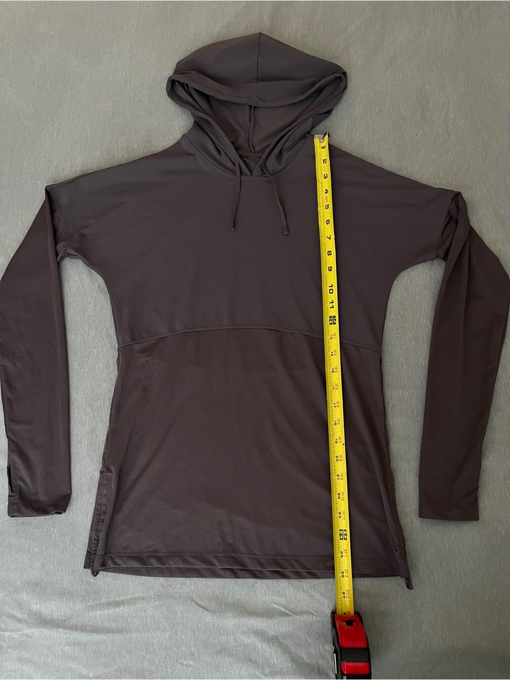 Fabletics Side Drawstring Adjustable Ribbed Active Workout Hoodie Size S - Picture 3 of 6